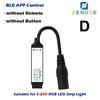 RGB LED стрічка Контролер Розумний додаток Ble Музичне керування Для DC5-24V COB стрічки Диммер Регулювання яскравості