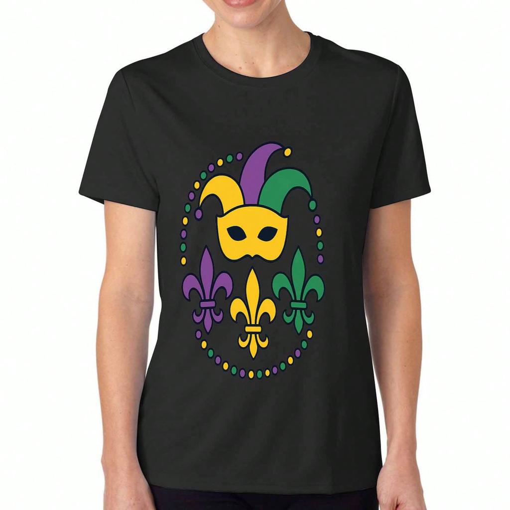 Mardi Gras Balloon Dog Unisex Cotton T Shirt,Pure Cotton Premium Print, Durable,Casual Fashion,Party Celebration, New Orleans Parade Style,Comfortable
