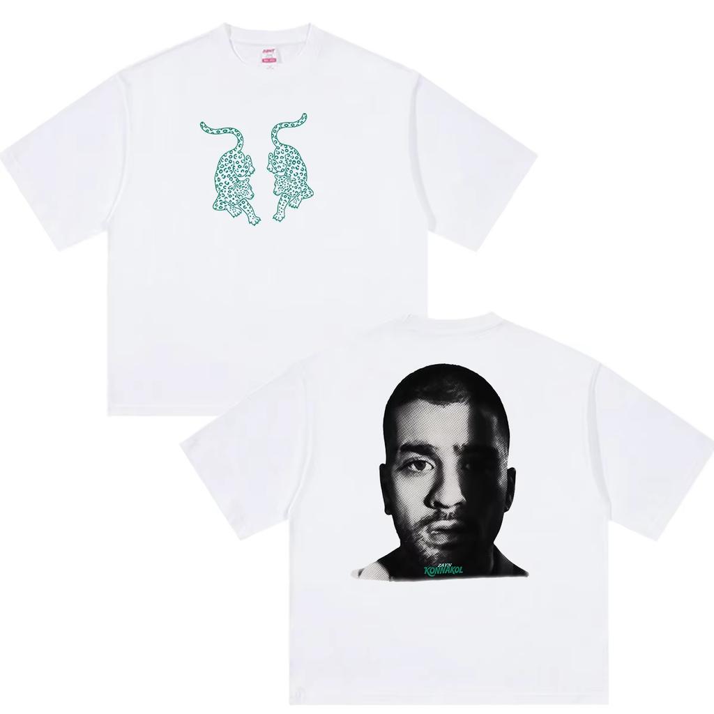 Vintage Hip Hop Short Sleeve Streetwear T-Shirt, Zayn Malik Konnakol 2026 Album Printed Graphic T-shirt