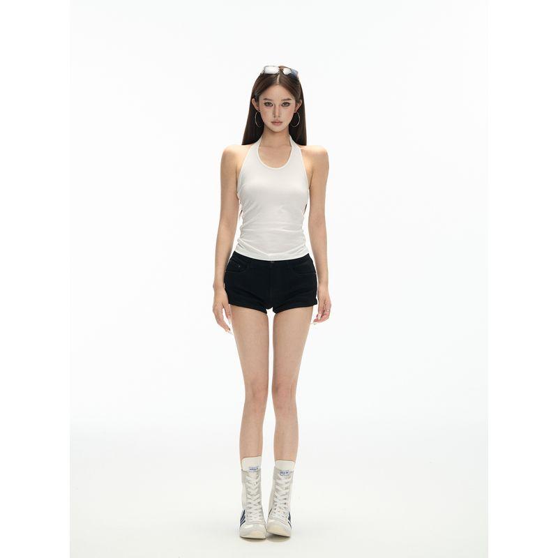 

Cchun Чистая полоска Защита от солнца С открытыми плечами Воротник Длинные рукава Рубашка Женская Летняя С открытыми плечами Легкая Свободная Накидка Костюм-двойка White Vest S