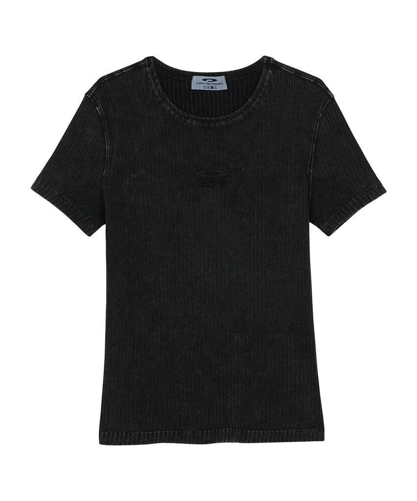 FDR Sulfar Washing Rib Muscle Short Sleeve Black