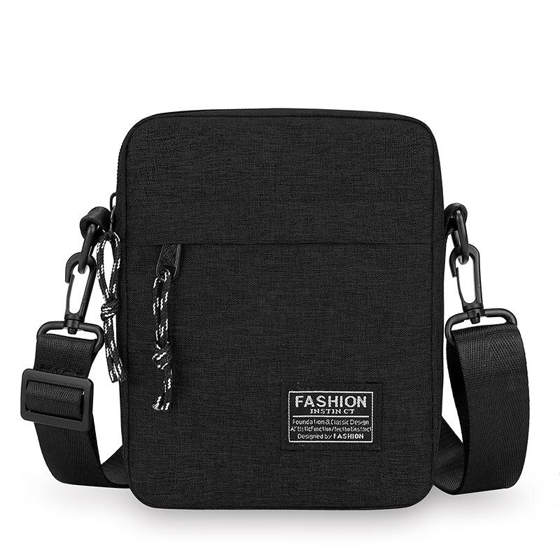 Simple Men's Satchel Fashion Oxford Cloth Slung Shoulder Bag Men's Casual Diagonal Backpack Tide Mobile Phone Small Square Bag