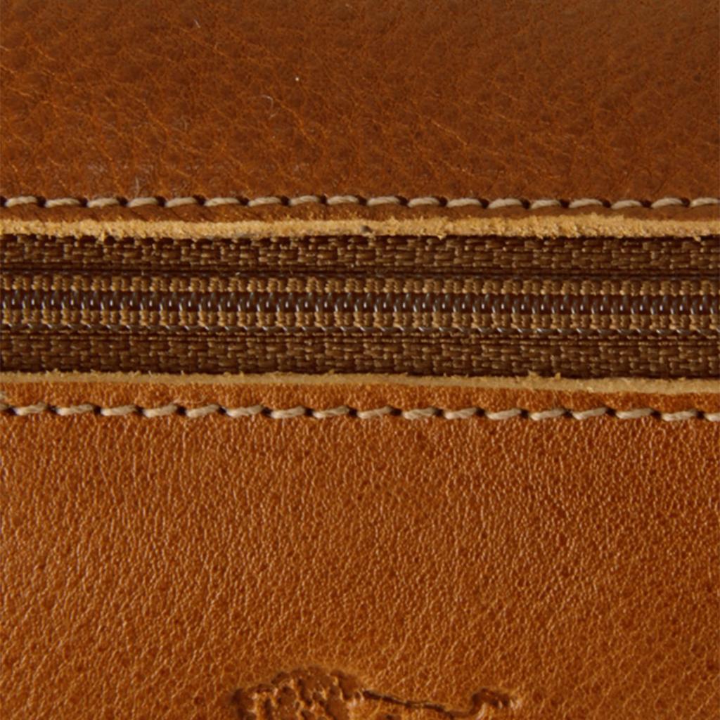 IL BISONTE Genuine Leather Pencil for Men and Women Case, Gray, Unisex,