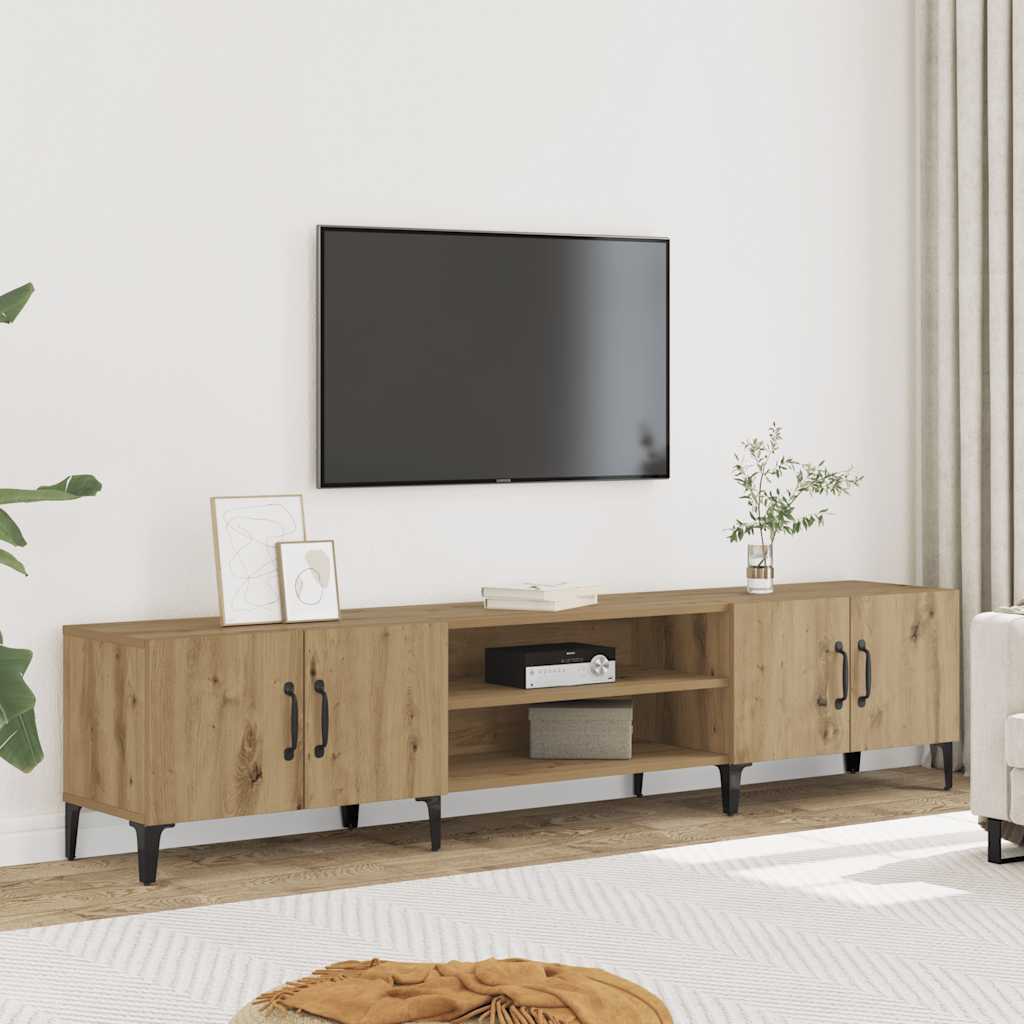 Vidaxl TV-Schrank, Artisan-Eiche, 180x31,5x40cm, Holzwerkstoff