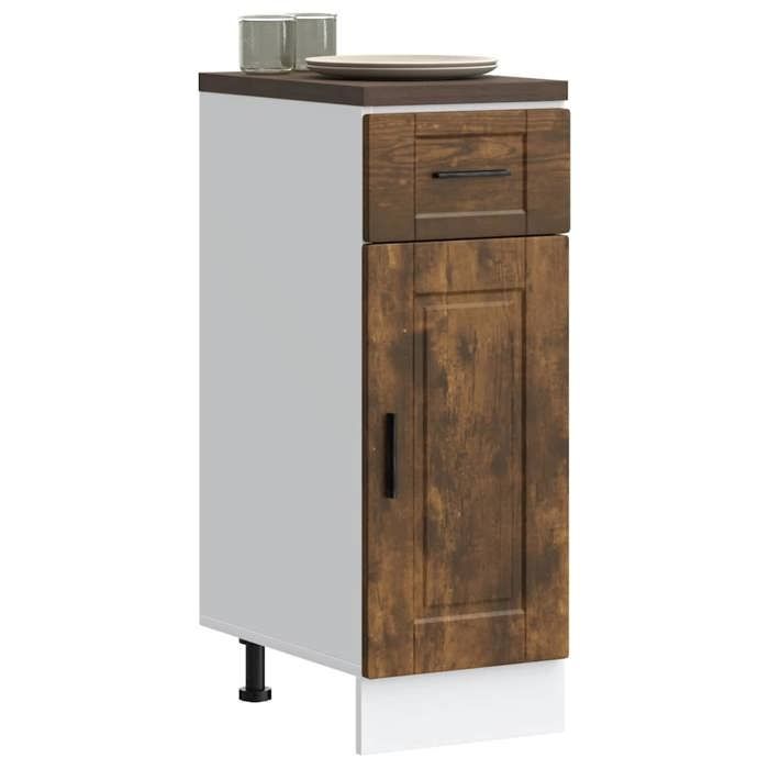 VidaXL Kitchen Cabinet Porto Smoked Oak Engineered Wood 853942