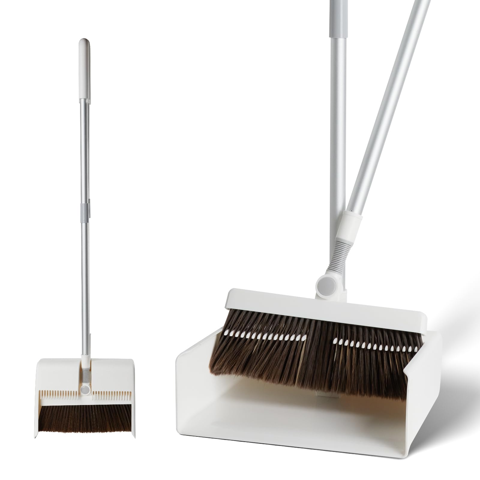 

Udoric Веник и совок Удобный для Легко Полностью Очищает Грязь Без Долго Для Складной Набор, Самостоящий, Хранить, Собрать, Скрывать, Моющийся,