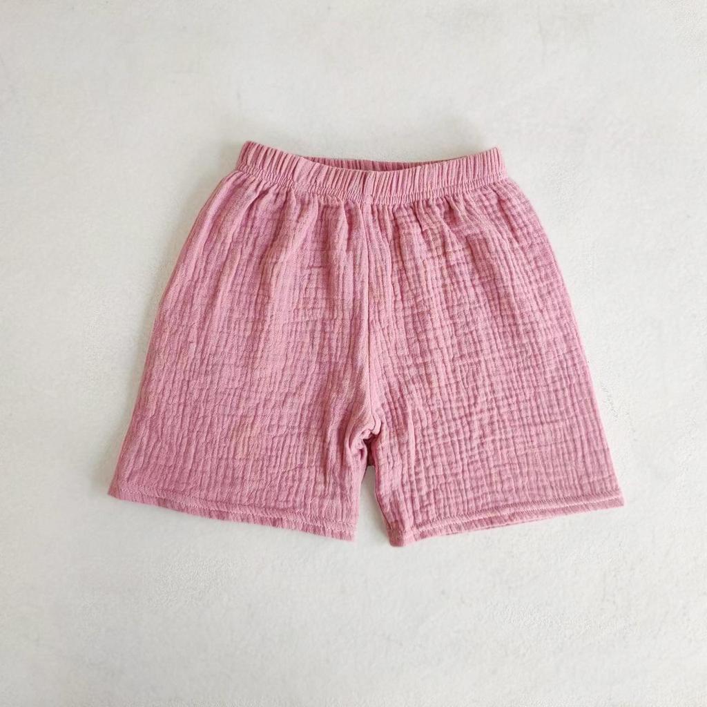 Kids' Cotton-Linen Summer Shorts: Lightweight Five-Point Toddler Hot Pants for Boys & Girls - Casual Outerwear