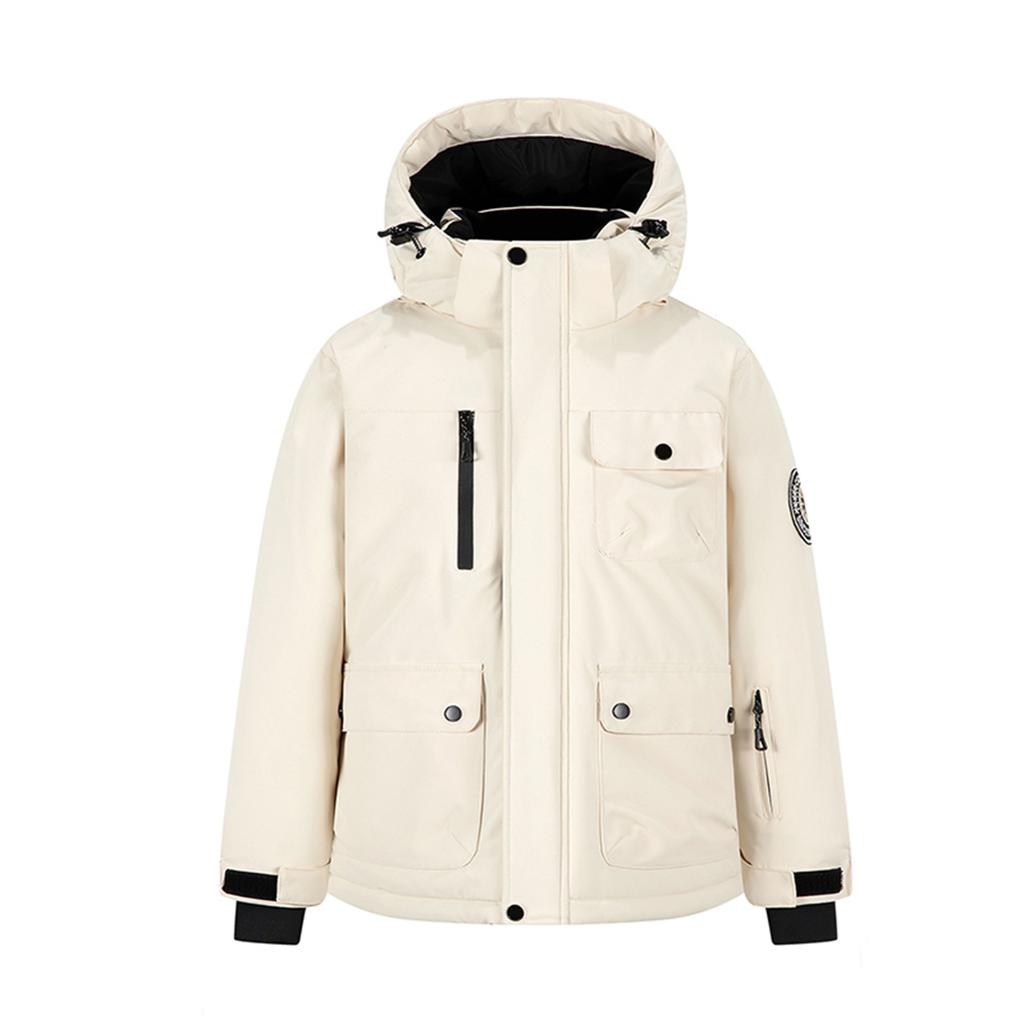 Children's Fashion Skiwear Set Boys' And Girls' Thickened Waterproof Warm Ski Suit Jacket And Trousers Outfit Set