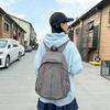 Japanese casual art canvas backpack ins simple fold wash water women's schoolbag Internet celebrity fashion nylon backpack