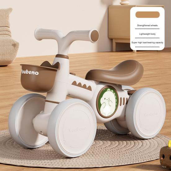 Baby Balance Bike for Toddlers 12-24 Months Comfortable Silent Wheels Balance Bike Adjustable Seat Anti-Rollover Lightweight First Bike Toddler