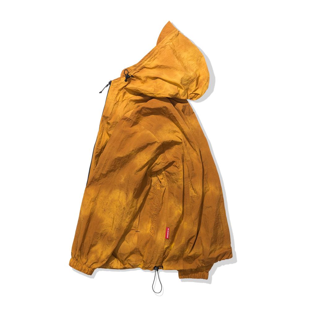 Psshopper Tie-Dye Hooded Wind Jumper [Yellow]