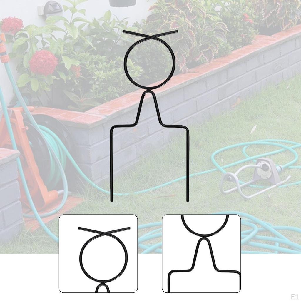 10Pcs Garden Hose Guide Stakes Rustproof Decorative Heavy Duty Guides Holder for Flower Bed