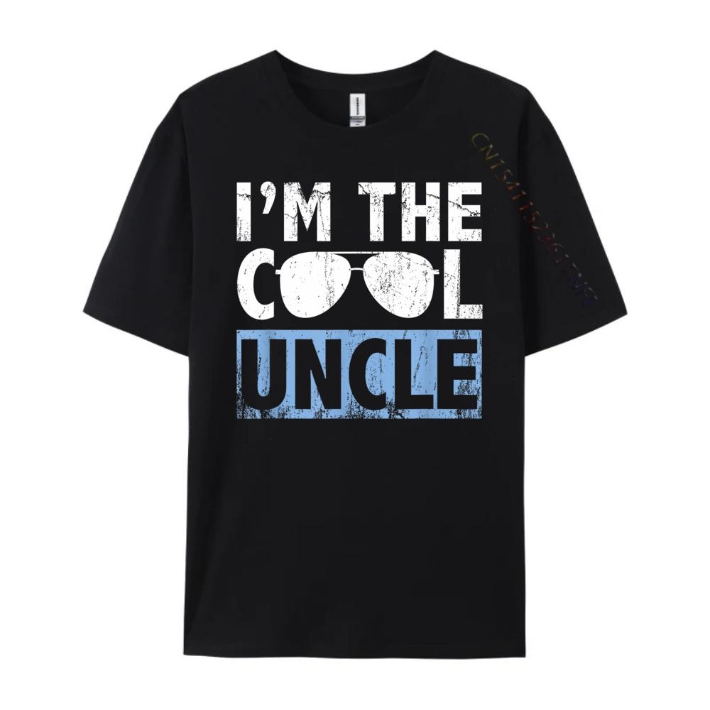 Im The Cool Uncle Shirt Gifts White T Shirt Men Streetwear