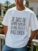 Unisexs French Funny TShirt I Am In A Good Mood So Don't Annoy Me Sarcastic Humor Tee Casual Cotton Tops