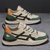 Men's shoes new leather fashion spring breathable sports shoes casual dad shoes