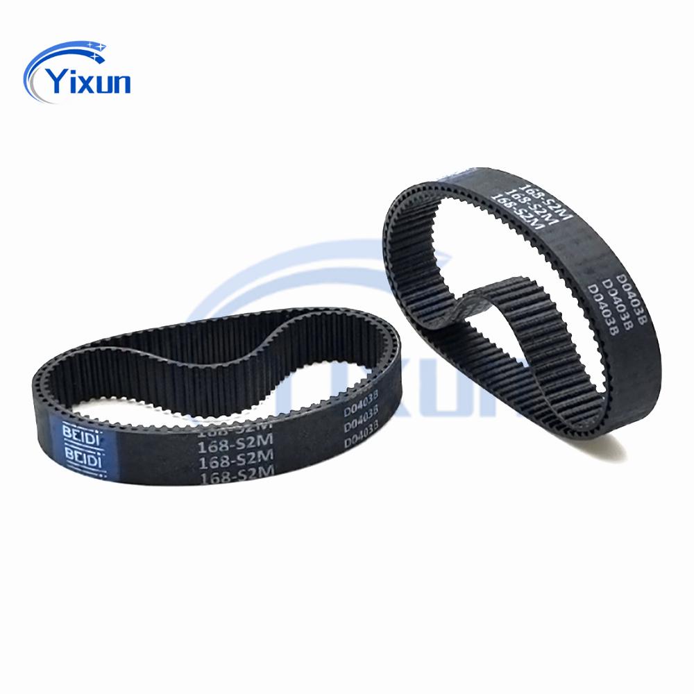 S2M Kauçuk Senkron Zamanlama Kayışı Uzunluk 148 150 152 154 156 158 160 162 164 166 168 170mm Genişlik 4/6/9/10/15mm Tahrik Dişli Kayış