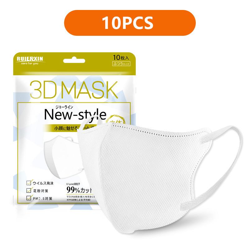 Three-Dimensional Dust Mask Face Masks Cloth Disposable Anti-Dust Protective Masks Ear Loops Mouth Mask Black White Mascarillas