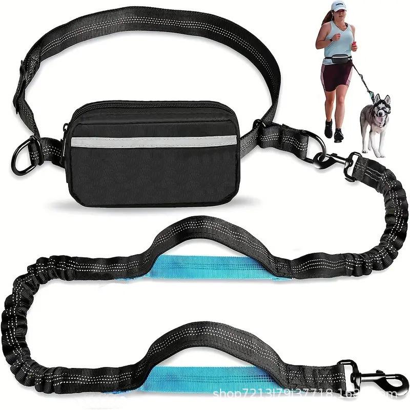 

Pet Supplies Multifunctional Reflective Running Waist Bag with Elastic Dog Leash