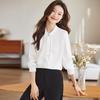 Elegante Damenbluse mit langen Ärmeln und Band