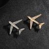 Trendy Men's High-End Airplane Brooch Pin for Suits