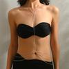 Simple Double Waist Chain Geometric Sequins Beach Party Imitation Pearl Body Chain Fashion