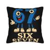 Dormitorio Suave y Dulce 67 Seis Siete 6-7 Divertido Cerebro Podrido Italiano Decoraciones Infantiles Funda de Almohada Fundas de Almohada con Cremallera Múltiples Tamaños