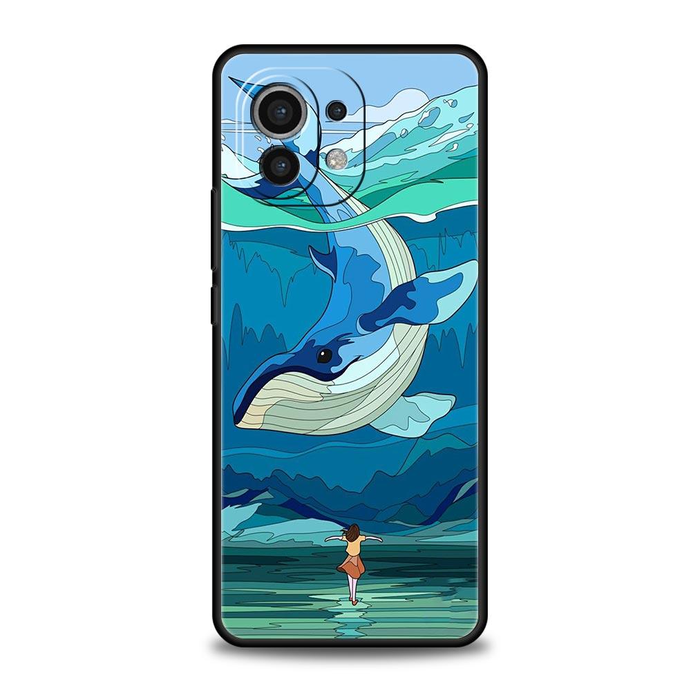 Orca ocean lovely killer whale Phone Case For Xiaomi 14 13T 12T Pro 12 13 11 Ultra Mi Note 10 Lite 10T 5G 11X Pro 11i 9T Cover