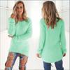 Women's Sweater Pullover with Long Sleeves and Round Neck Sweater