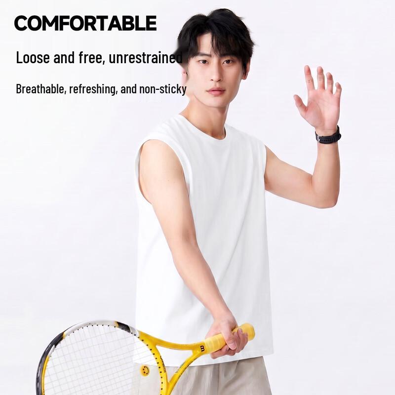 MINISO Men's Pure Cotton Sleeveless Tank Top
