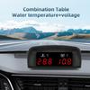 12V/24V 2in1 Car LCD Water Temperature Meter Thermometer Voltmeter Gauge Temp & Voltage Meter + Temp Sensor 10mm for Auto Truck