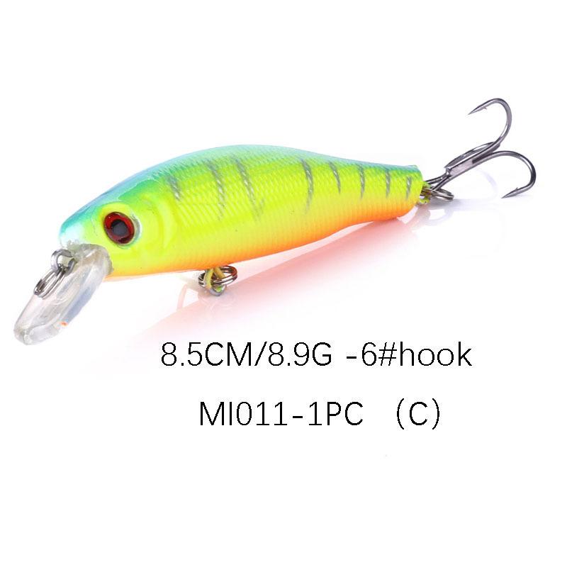 Casting Float Minnow 8.5cm 9g Crankbaits Fishing Popper Sea Fishing Lures Crank Wobblers For Trolling Pike Surface Lure Salmon