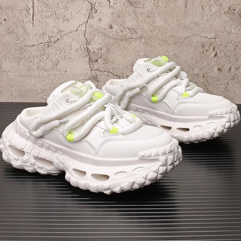 Scarpe Dad alla moda, sandali estivi traspiranti da uomo, infradito con zeppa rialzante, lo stile maschile è di tendenza b24