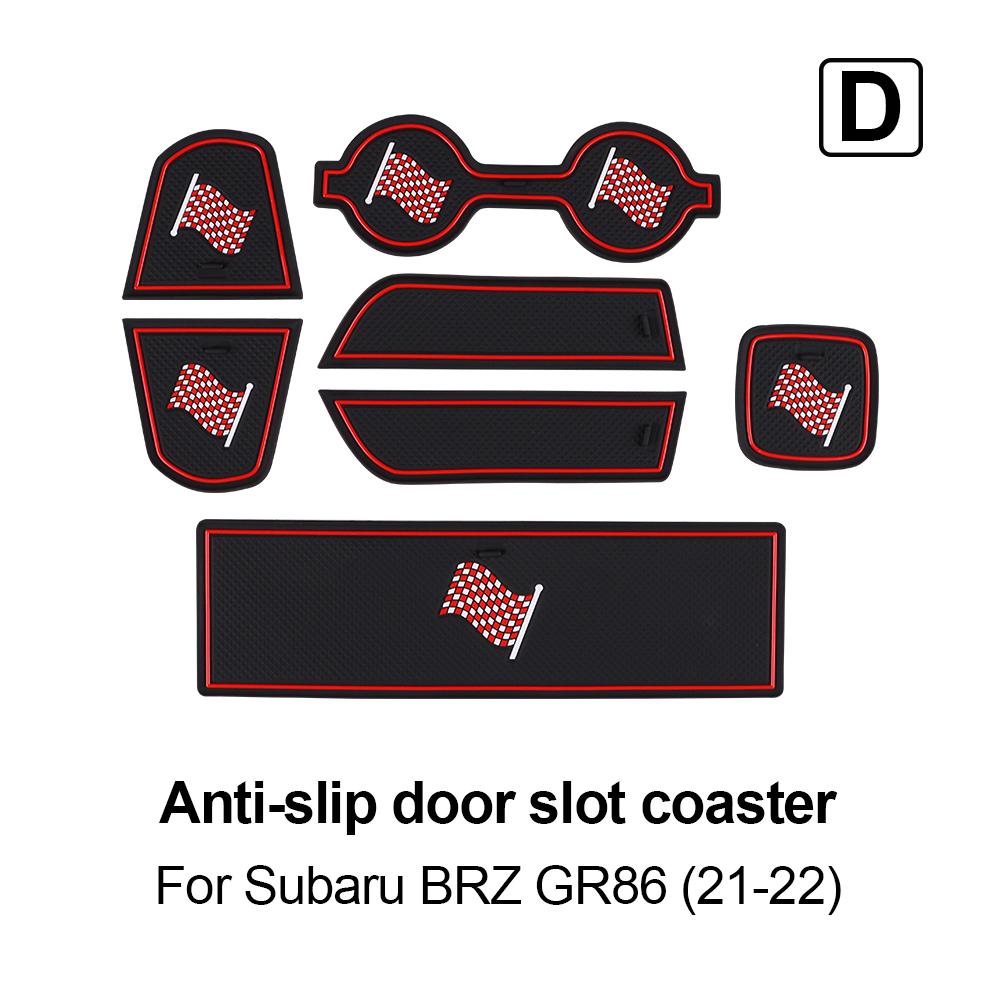 Anti-Slip Cup Mat For Subaru BRZ Toyota GR86 2025 2025 2025 2025 Dust-proof Rubber Pads Rug Gate Slot Mats Stickers Accessories