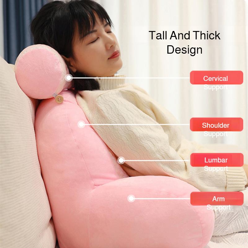 Bedside Sleeping Cushion Ice Beans Soft Waist Cushion Removable and Washable Large Back Pillow Bed Head Soft Pack Cushion