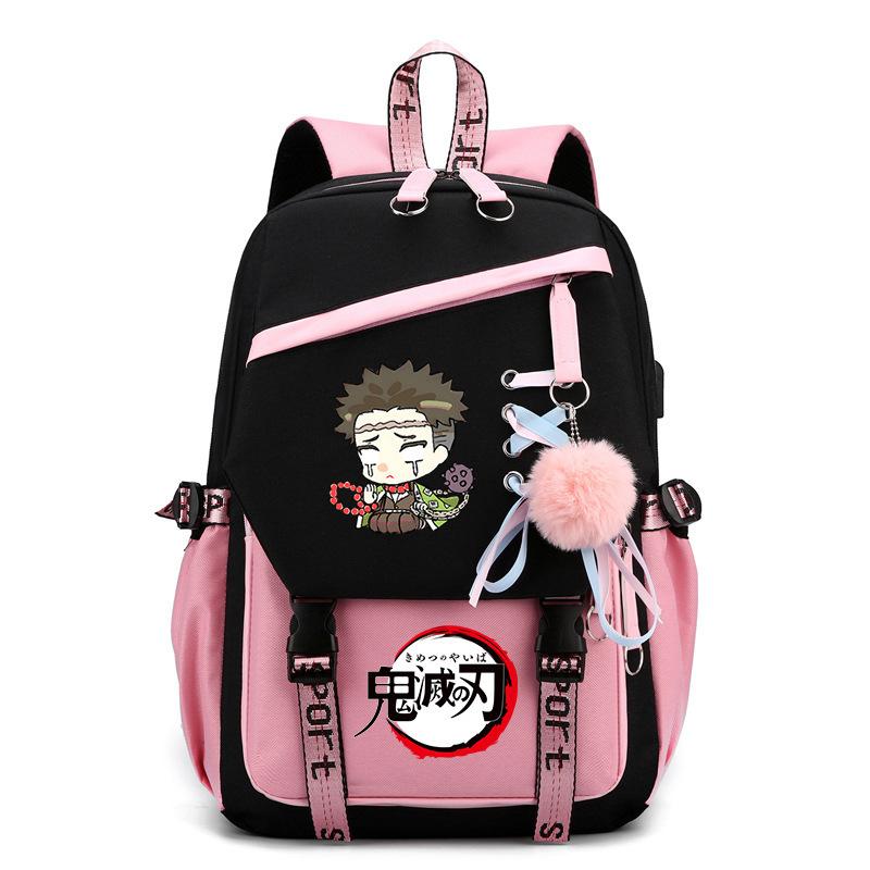 Ghost Destroyer Blade Peripheral Printed School Bag College Versatile Primary and Secondary School Student School Bag