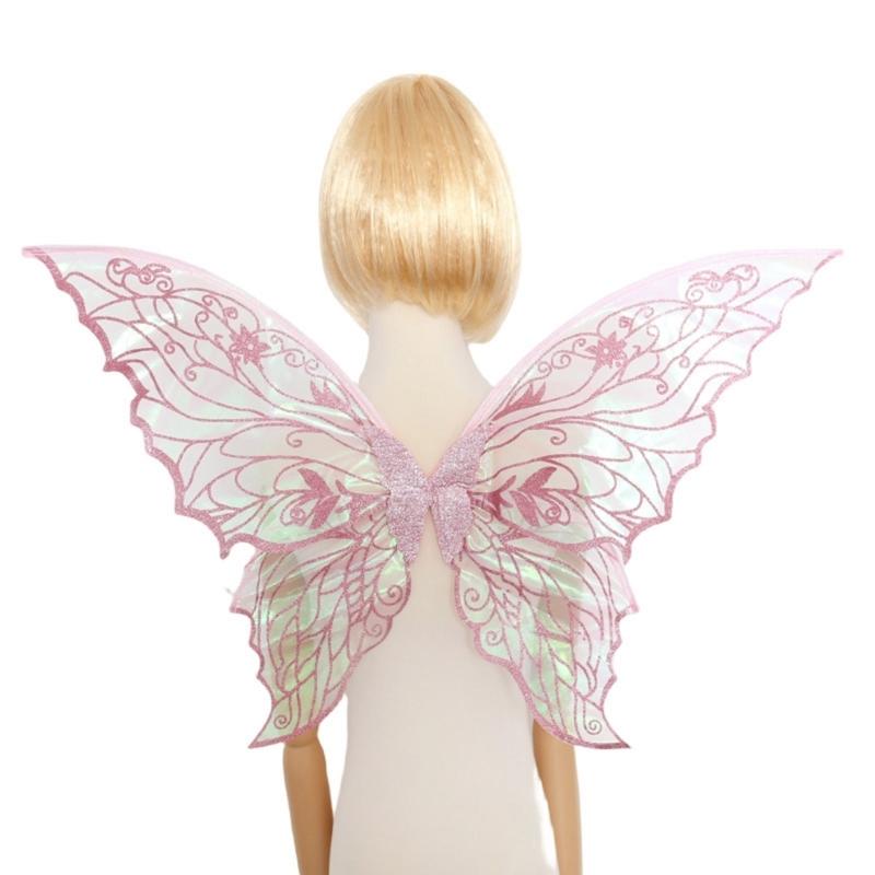 Performances Butterfly Fairies Angel Wing Funny Dress Up Butterfly Wing Sparkles Costumes Halloween Cosplays Wing Props