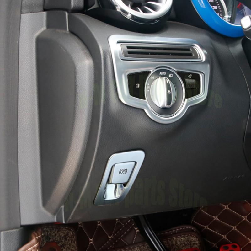 For Mercedes Benz C E GLC Class C260L C200L E300L GLC260L Car Light Control Panel Trim Cover Sticker Accessories Car