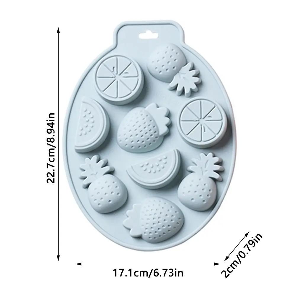 Summer Style Candy Mold Strawberry/pineapple Fruit Shape Silicone Ice Cube Mold DIY Chocolate Baking Cake Decoration Tool