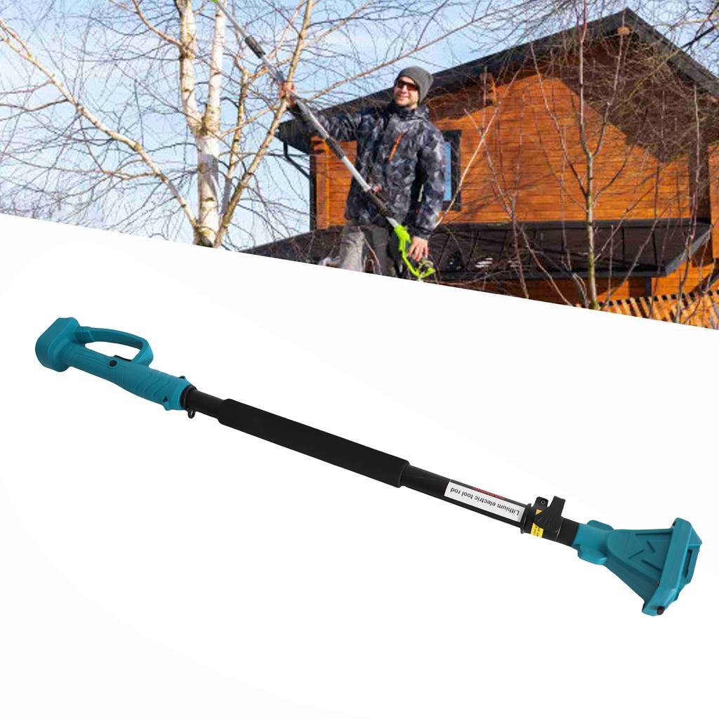 Tree Pruner Telescopic Pole Rotating Head 3.44 Ft To 4.92 Ft Electric Pruner Extension Pole Anti Slip Blue for Garden