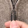 Men's Pure Wool Thickened Zip-Neck Sweater