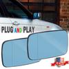 L+R Side Mirror Glass For BMW E46 320i 330i 325 Tinted W/Holder Heated 1998-2006
