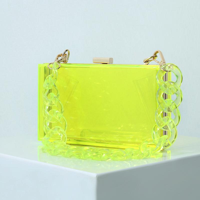 Transparent Bag for Women Diamond Clutch Jelly Acrylic Clear Purses and Handbag Shoulder Crossbody Bags 2025 New Fashion Female