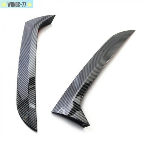 2Pcs Rear Window Spoiler Canard Splitter Cover Trim For VW Tiguan MK1 2007-2016