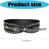 Gothic Style Wide Waist Belt With Studs And Distressed Texture For Women Men Perfect For High Waist Pants And Dresses