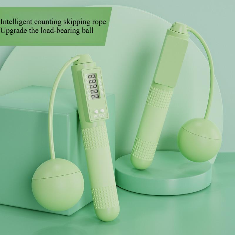 Fitness shaping weight loss exercise adult fat burning weight bearing counting skipping rope