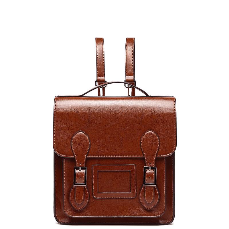 Женская винтажная сумка через плечо из вощеной кожи One Size