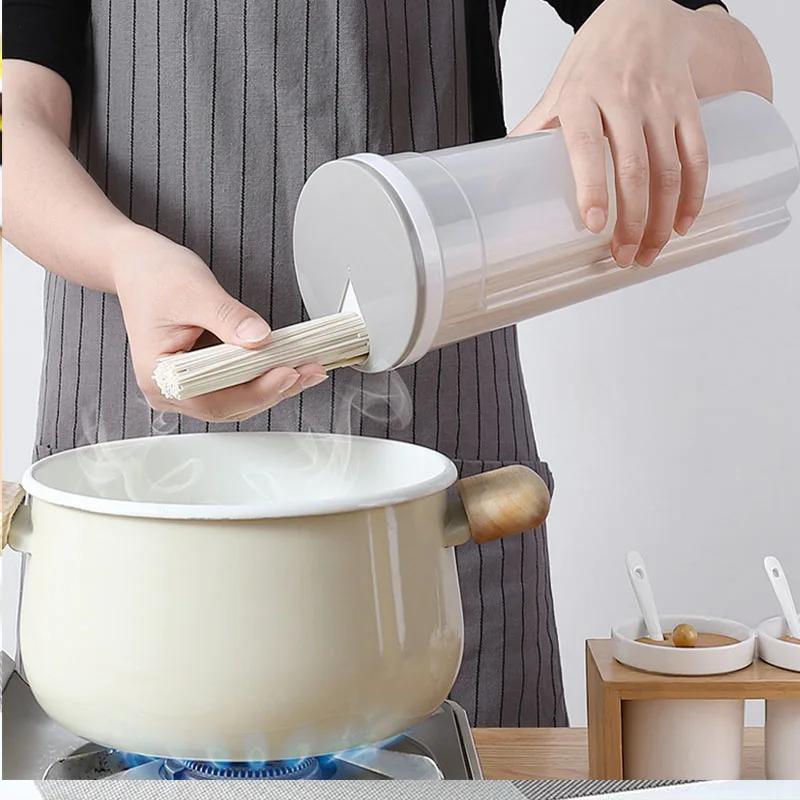 1pcs Noodles Sealed Can Wheat Pasta Plastics Organizer Airtight Sealed Containers Divided Can Storage Boxs Kitchen Accessories