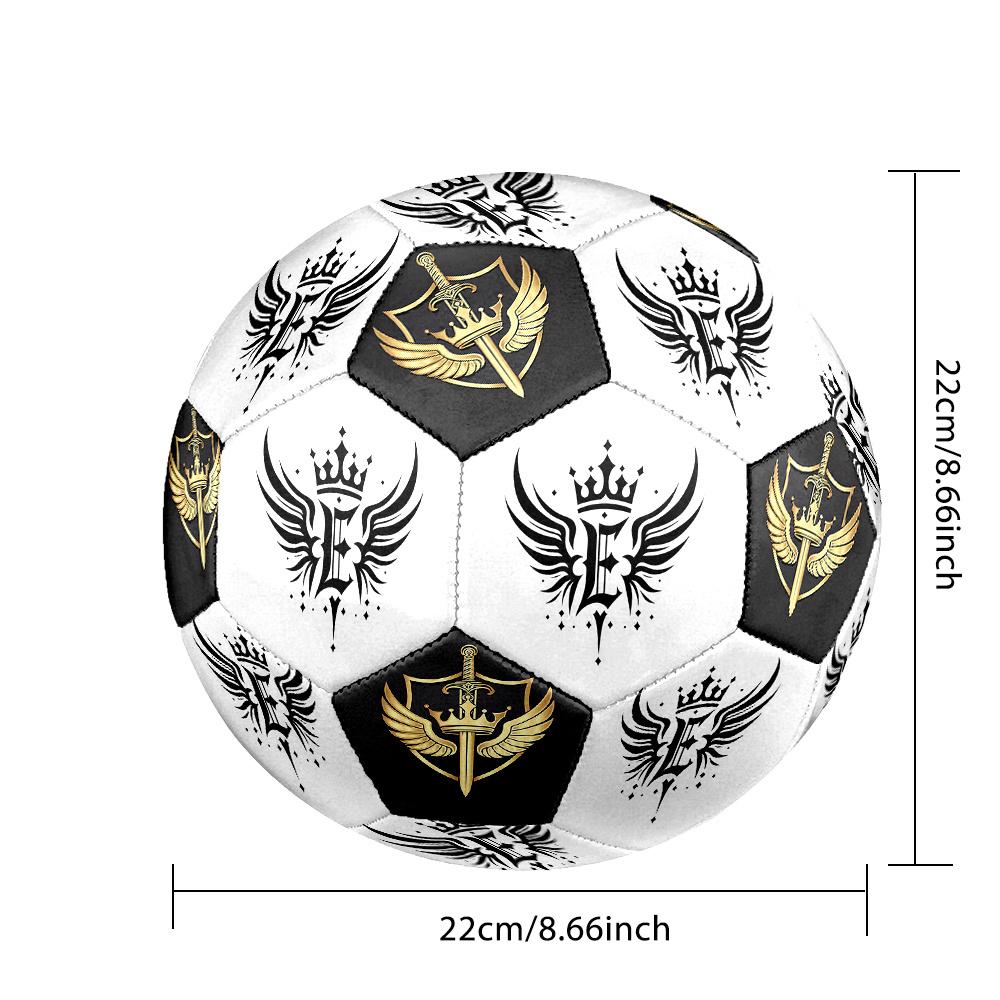 1 Stück Königsabzeichen Schwert Fußball Größe 5 Fußball Maschinengenäht Indoor/Outdoor Universeller Fußball S22