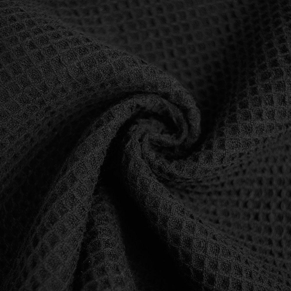 Soft Waffle Weave Polyester Fabric Pure Color By The Half Yard DIY Quilting Clothes Sewing For Sleepwear Bathrobes Skin Friendly