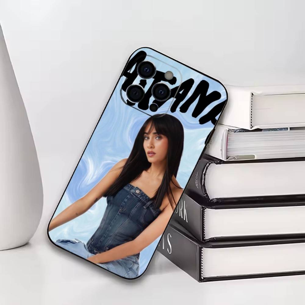 Spanish Pop Aesthetic Phone Case For iPhone17,16,15,14,13,12,11 Plus,Pro Soft Silicone Black Cover